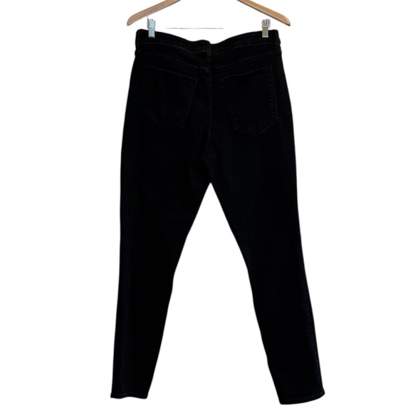 🌈 6/$60 A&F Size 32/14 Long Dark Black Super Skinny High Waisted High Rise Jeans - Picture 2 of 5